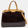 LOUIS VUITTON Amarante Monogram Vernis Brea MM Bag
