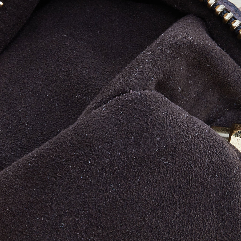 LOUIS VUITTON Black Monogram Mahina Leather L Bag