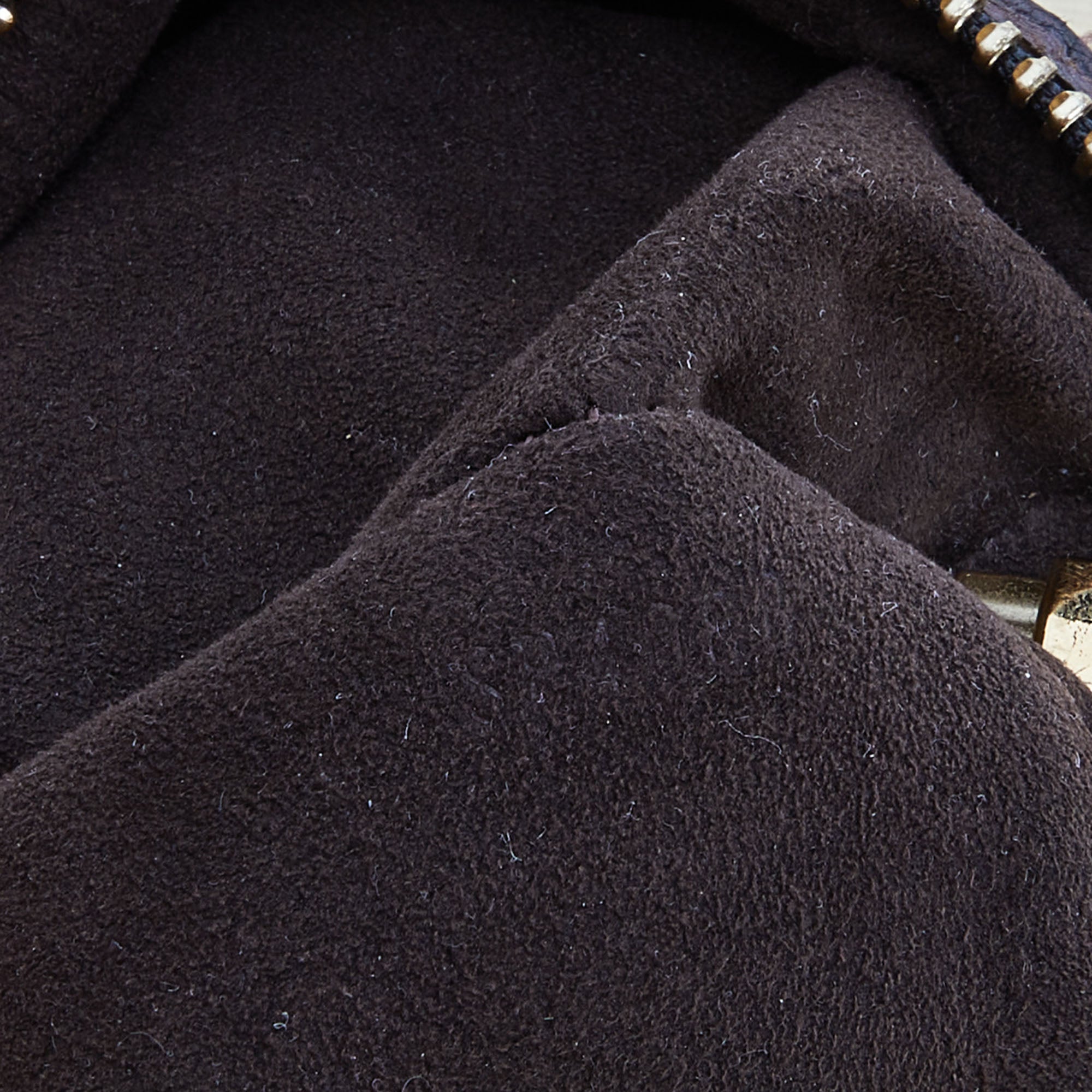LOUIS VUITTON Black Monogram Mahina Leather L Bag