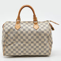 LOUIS VUITTON Damier Azur Canvas Speedy 30 Bag