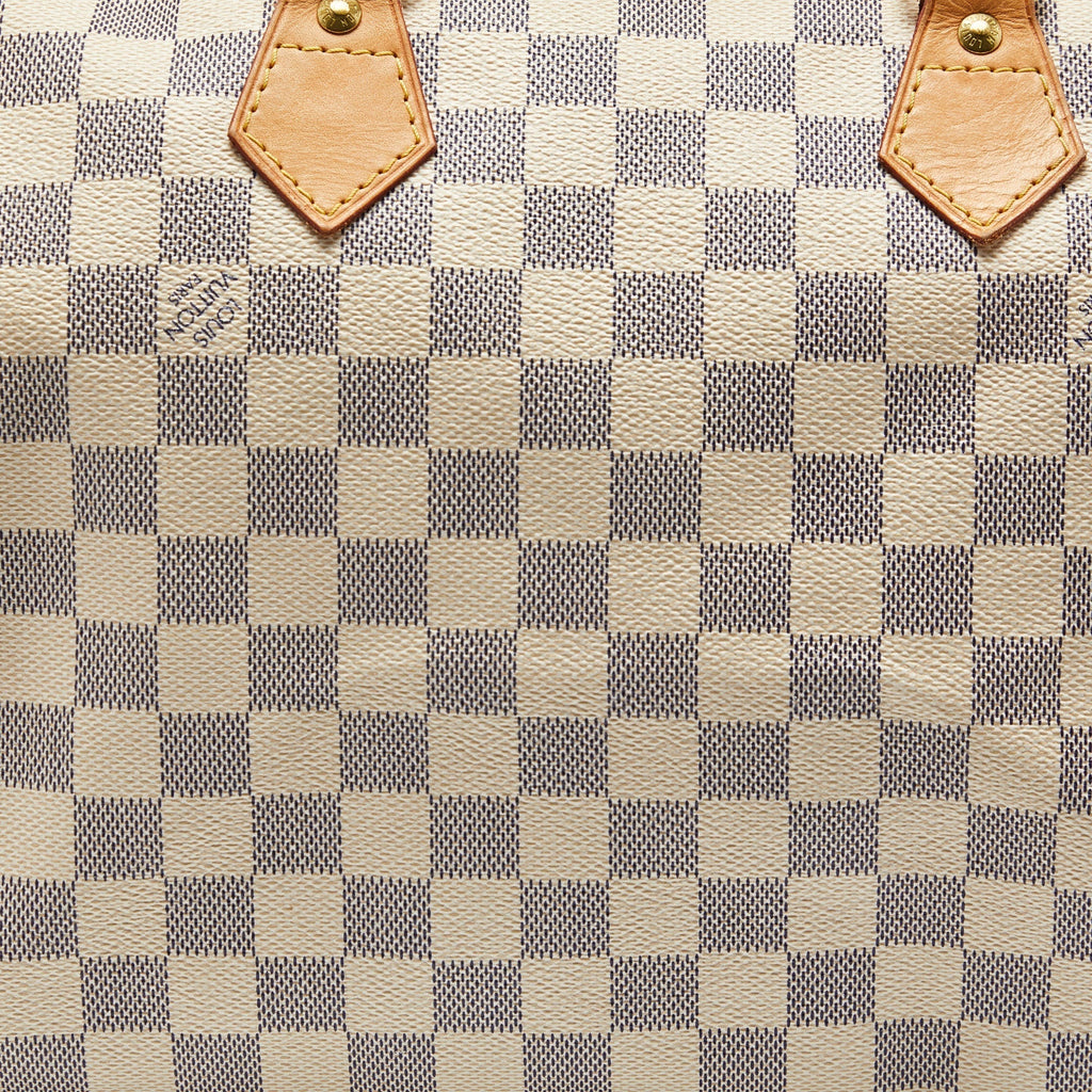 LOUIS VUITTON Damier Azur Canvas Speedy 30 Bag