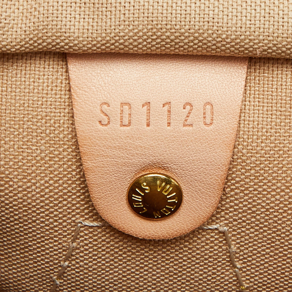 LOUIS VUITTON Damier Azur Canvas Speedy 30 Bag