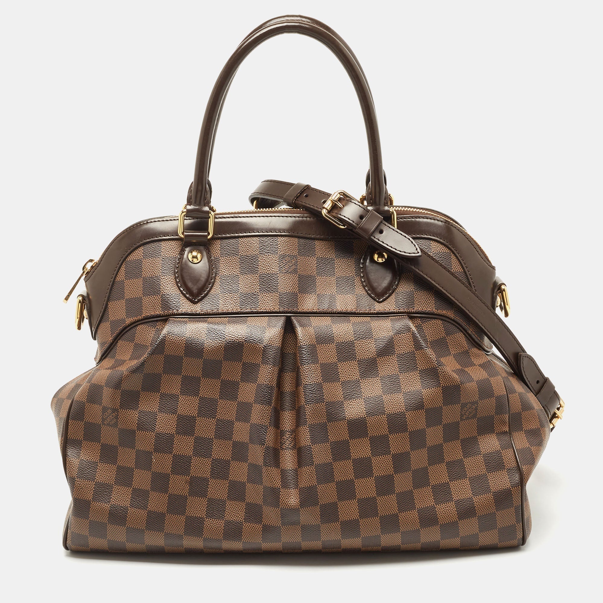 LOUIS VUITTON Damier Ebene Canvas Trevi GM Bag