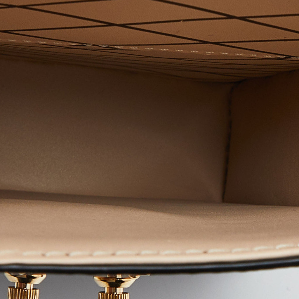 LOUIS VUITTON Brown/Black Monogram Canvas Pochette Trunk Vertical Bag