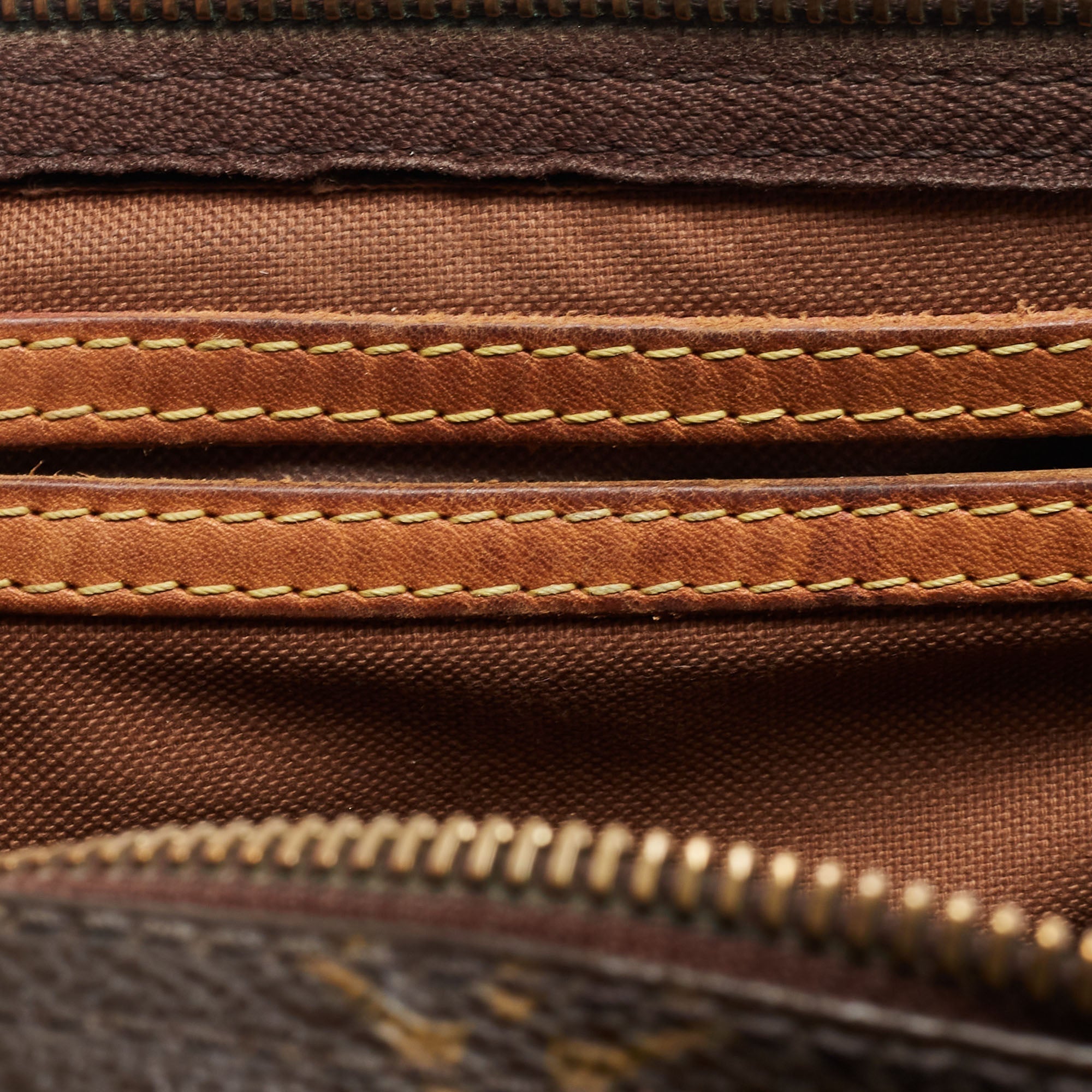 LOUIS VUITTON Brown Canvas Monogram Speedy 35 Handbag