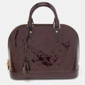 LOUIS VUITTON Amarante Monogram Vernis Alma PM Bag