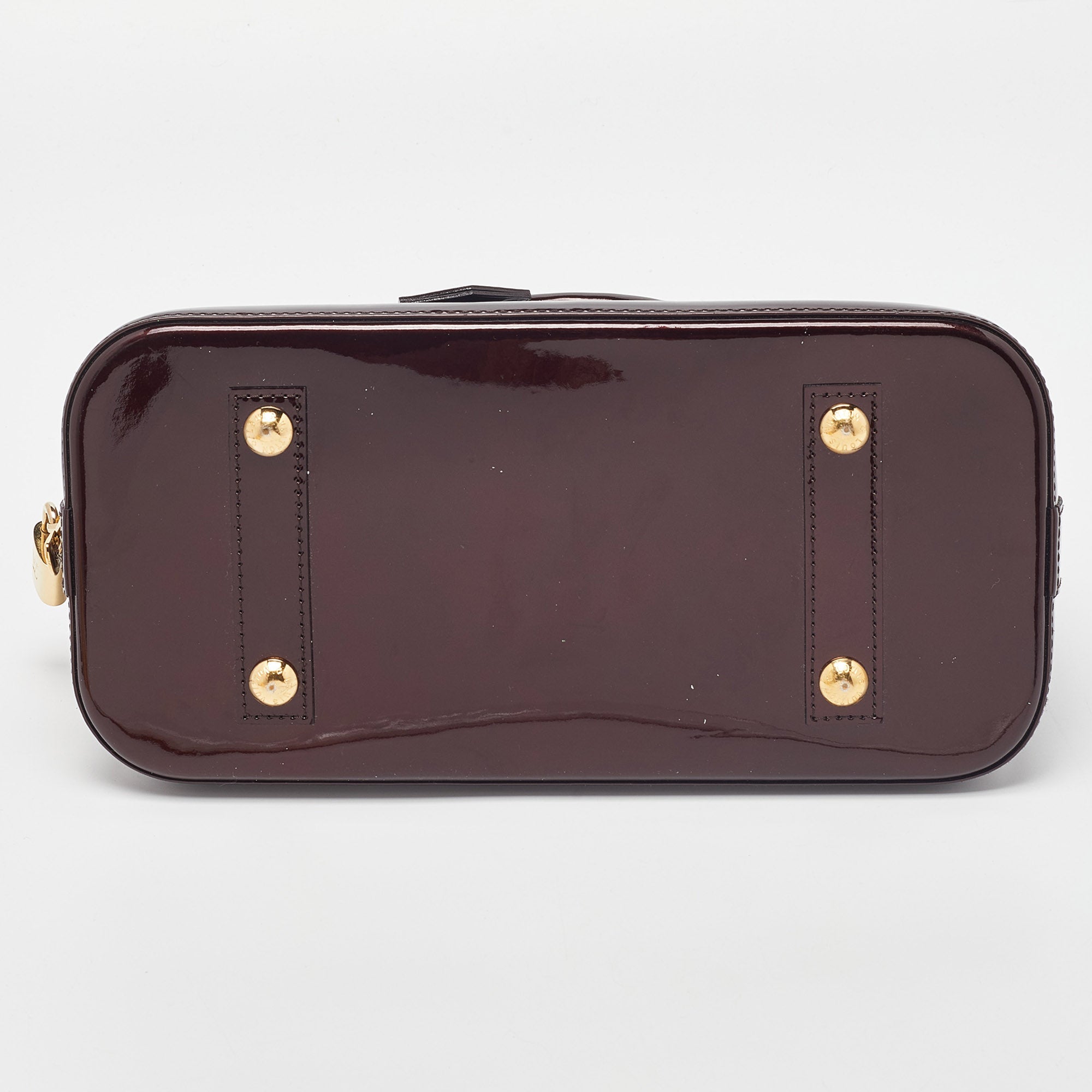 LOUIS VUITTON Amarante Monogram Vernis Alma PM Bag