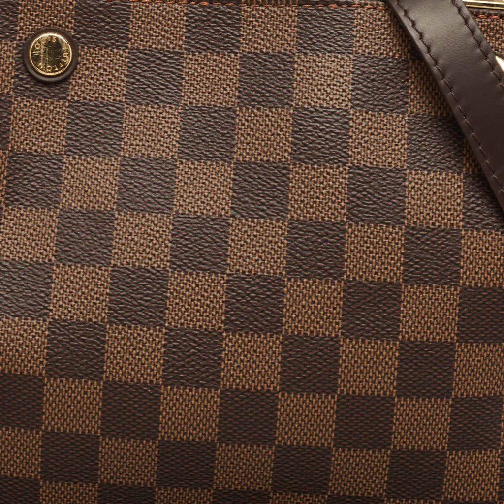 LOUIS VUITTON Bordeaux Damier Ebene Canvas Brittany Bag