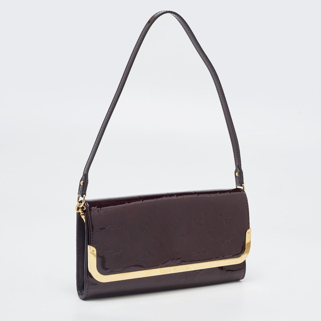 LOUIS VUITTON Amarante Monogram Vernis Rossmore MM Bag