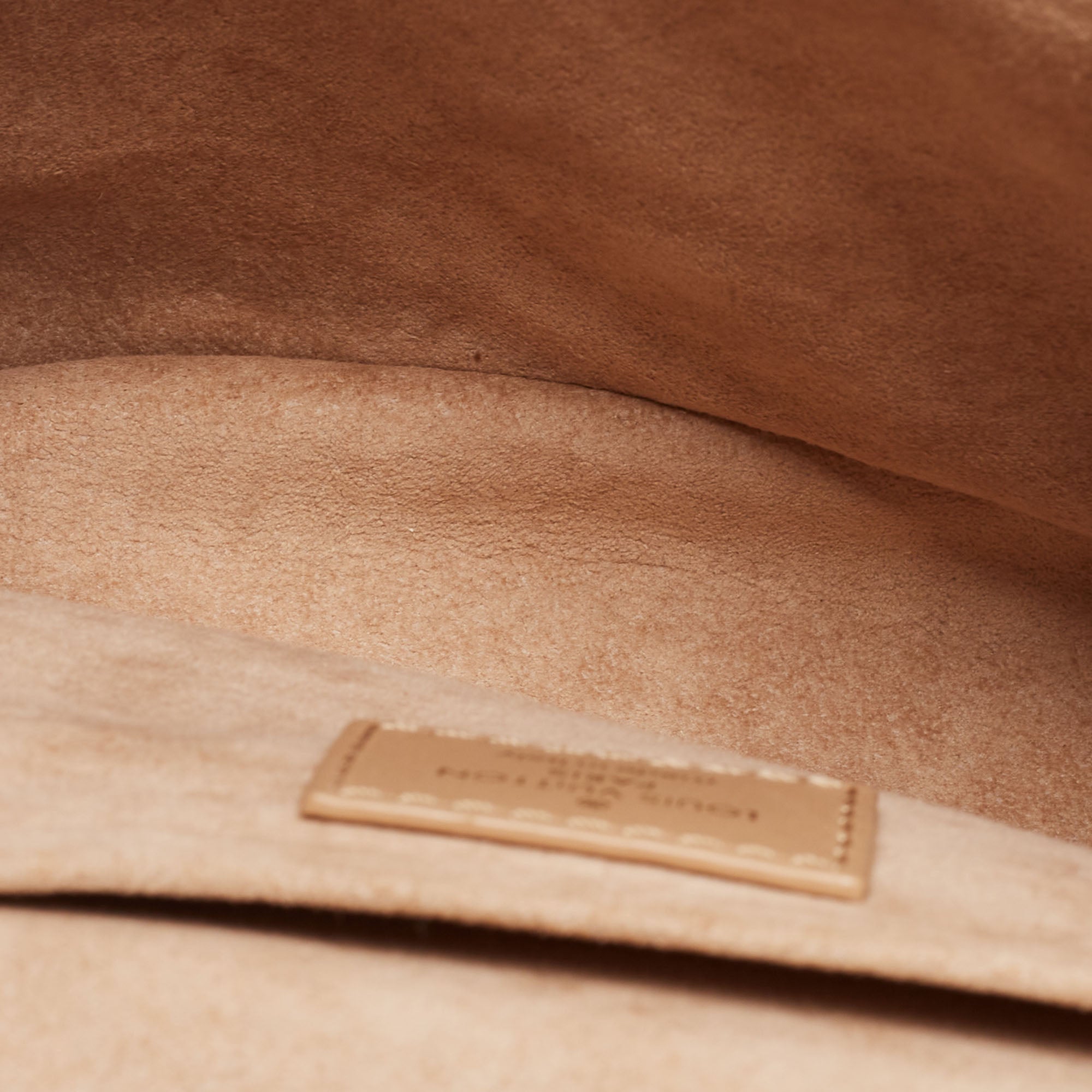 LOUIS VUITTON Noisette Leather New Wave MM Bag