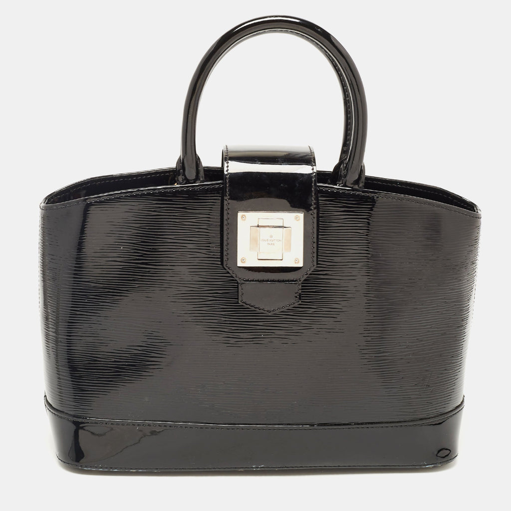 LOUIS VUITTON Black Electric Epi Leather Mirabeau PM Bag