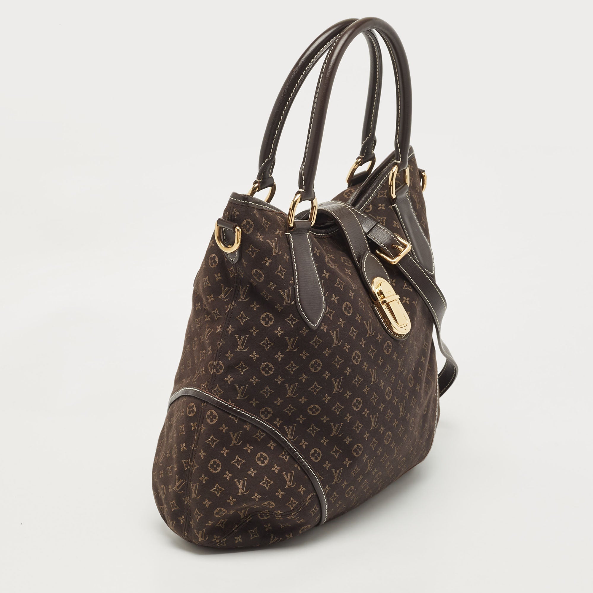 LOUIS VUITTON Fusain Monogram Idylle Canvas Elegie Bag