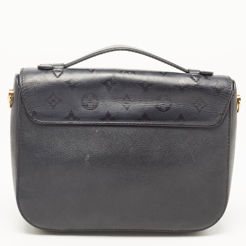 LOUIS VUITTON Black Monogram Leather Very Messenger Bag