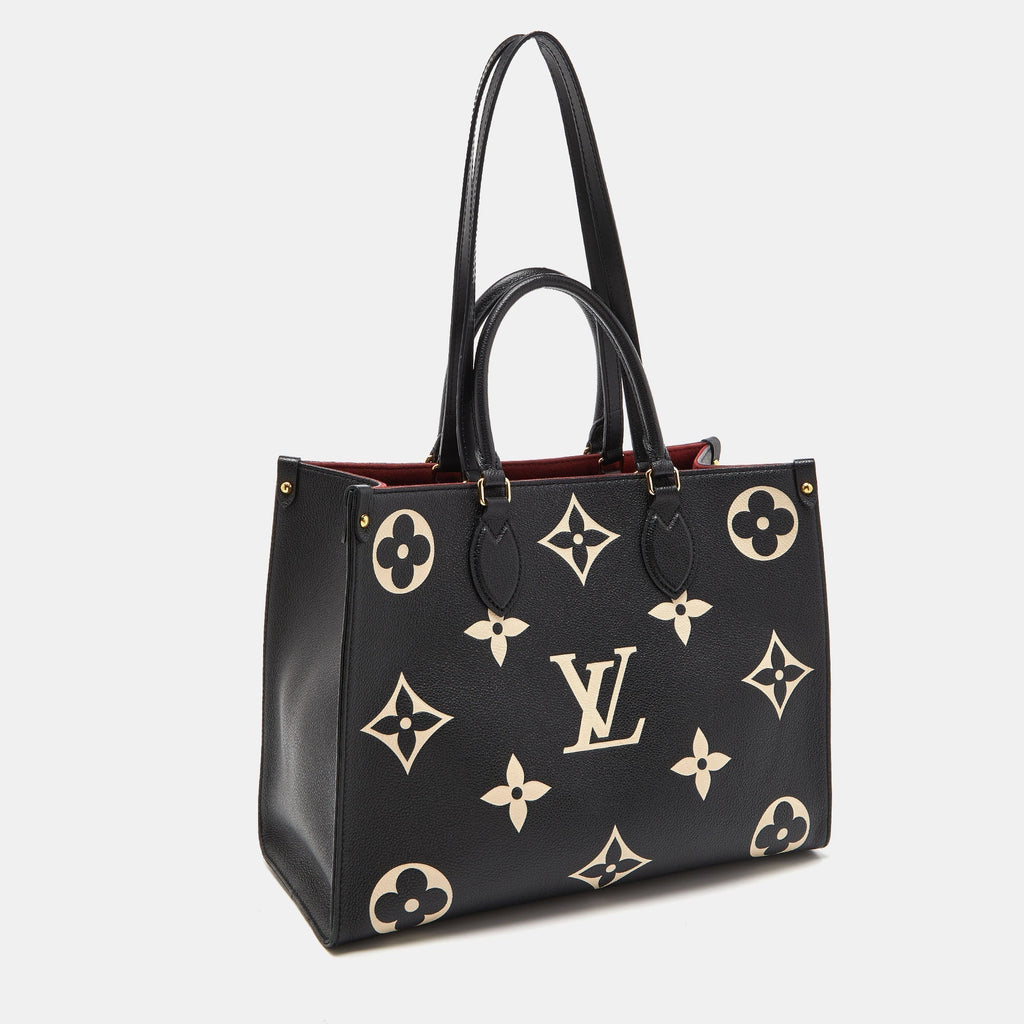LOUIS VUITTON Bicolor Monogram Empriente Leather Giant Onthego MM Bag