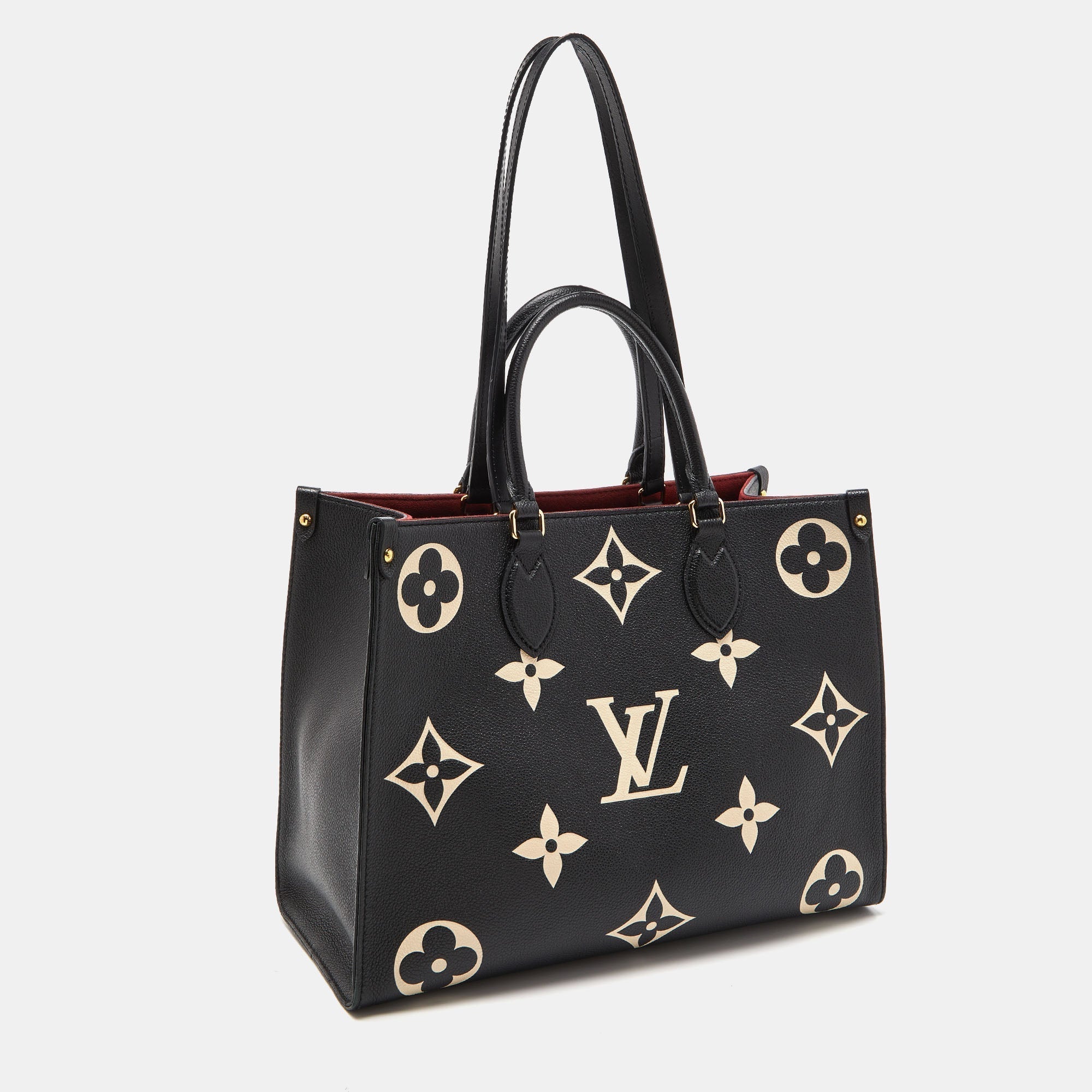 LOUIS VUITTON Bicolor Monogram Empriente Leather Giant Onthego MM Bag