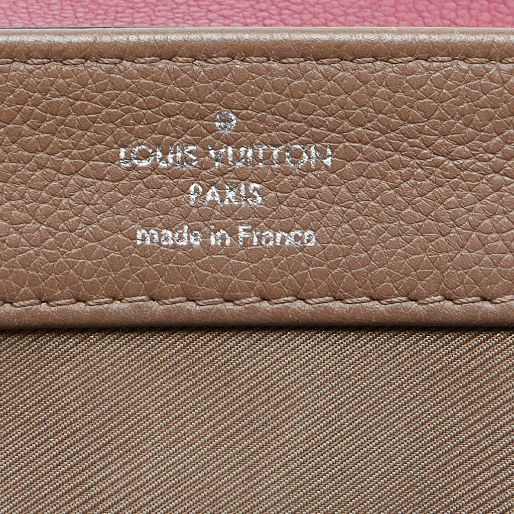 LOUIS VUITTON Beige/Pink Leather Lockme II BB Bag