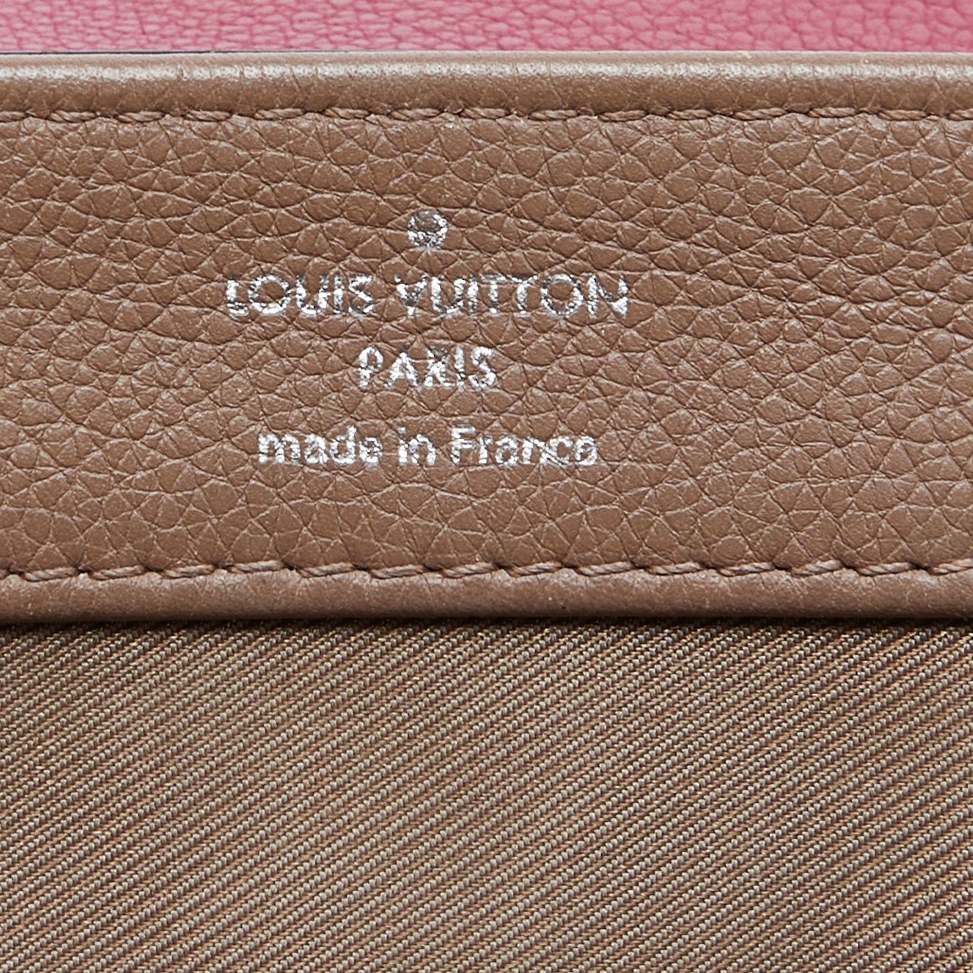 LOUIS VUITTON Beige/Pink Leather Lockme II BB Bag
