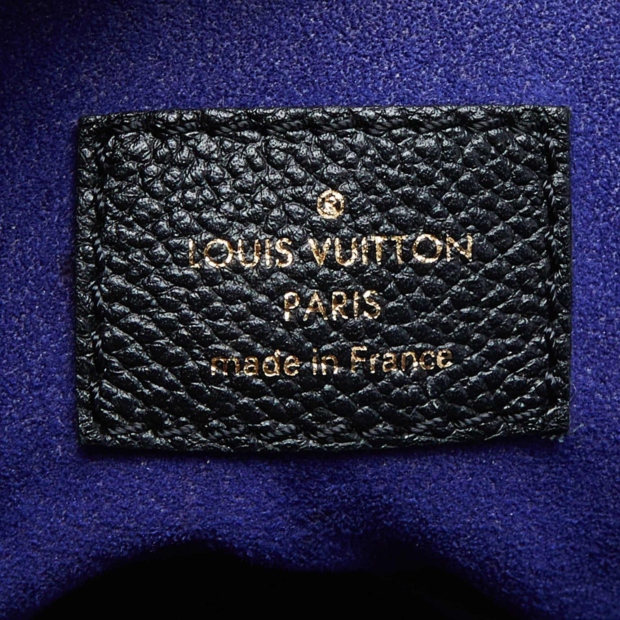 LOUIS VUITTON Black Monogram Empreinte Leather Maida Bag