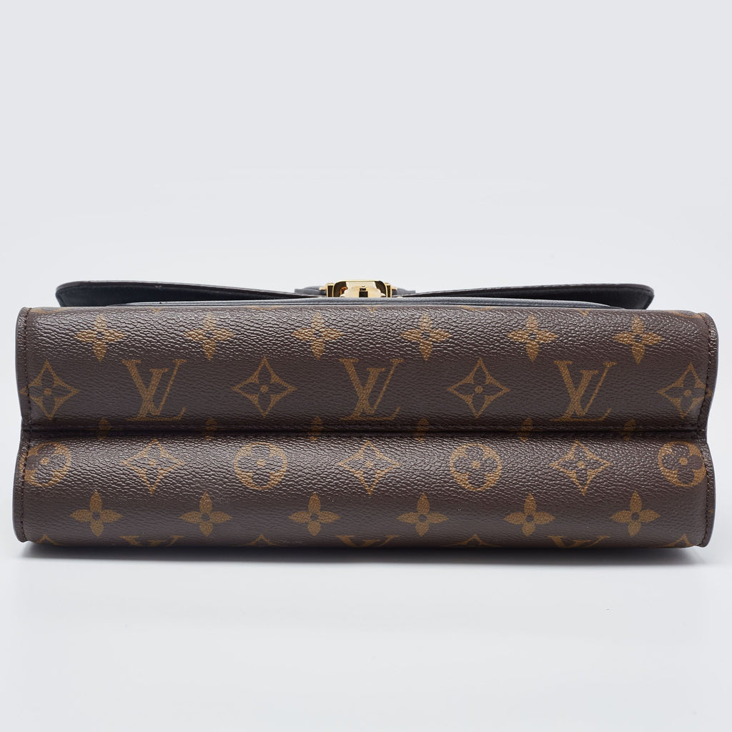 LOUIS VUITTON Black Monogram Canvas Victoire Bag