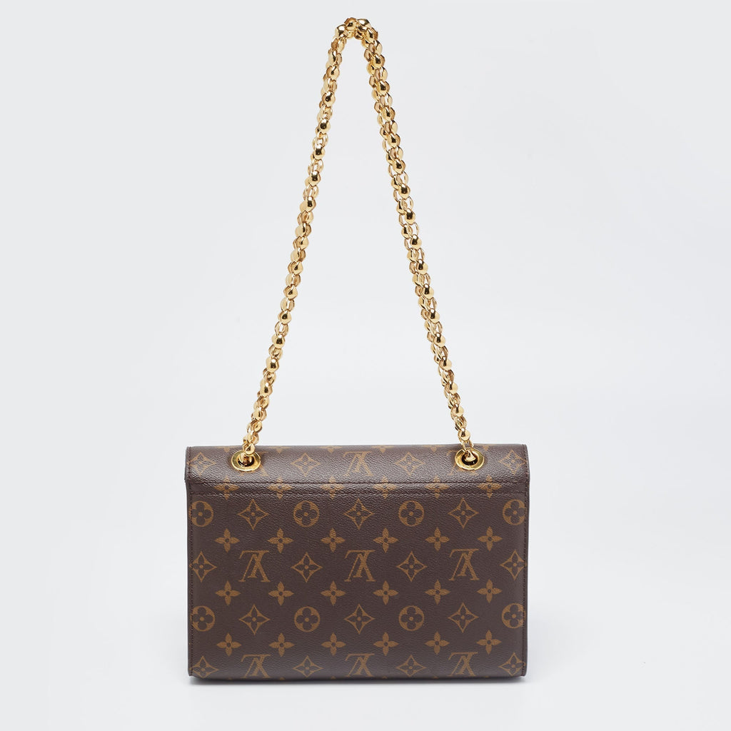 LOUIS VUITTON Black Monogram Canvas Victoire Bag