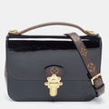 LOUIS VUITTON Black Vernis Leather and Monogram Canvas Cherrywood BB Bag