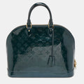 LOUIS VUITTON Green Monogram Vernis Alma GM Bag