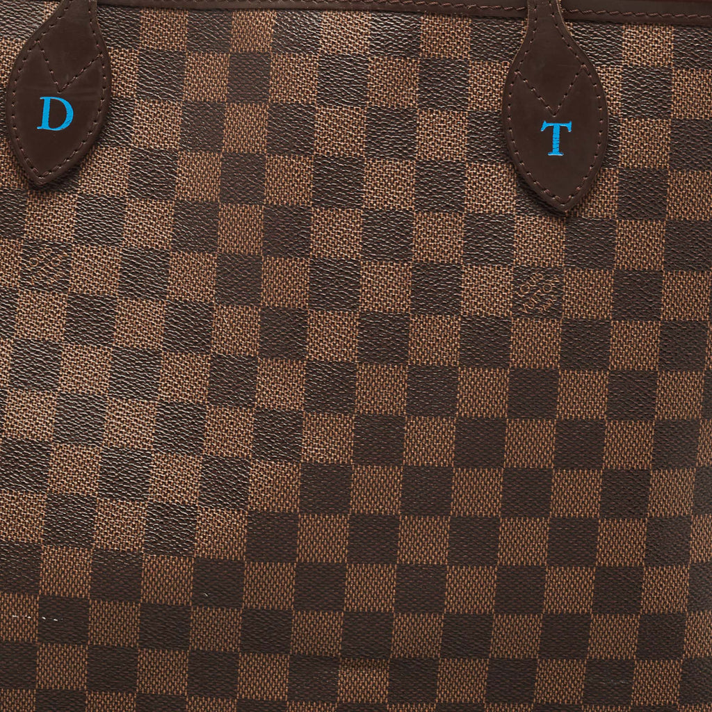 LOUIS VUITTON Damier Ebene Canvas Neverfull GM Bag