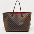 LOUIS VUITTON Damier Ebene Canvas Neverfull GM Bag