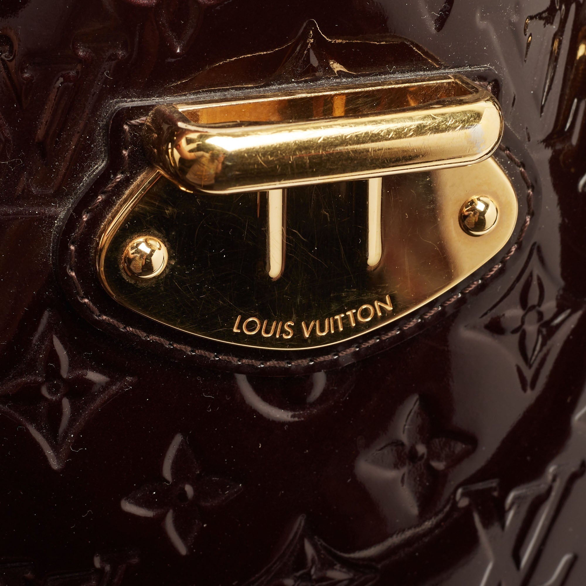 LOUIS VUITTON Amarante Monogram Vernis Melrose Avenue Bag