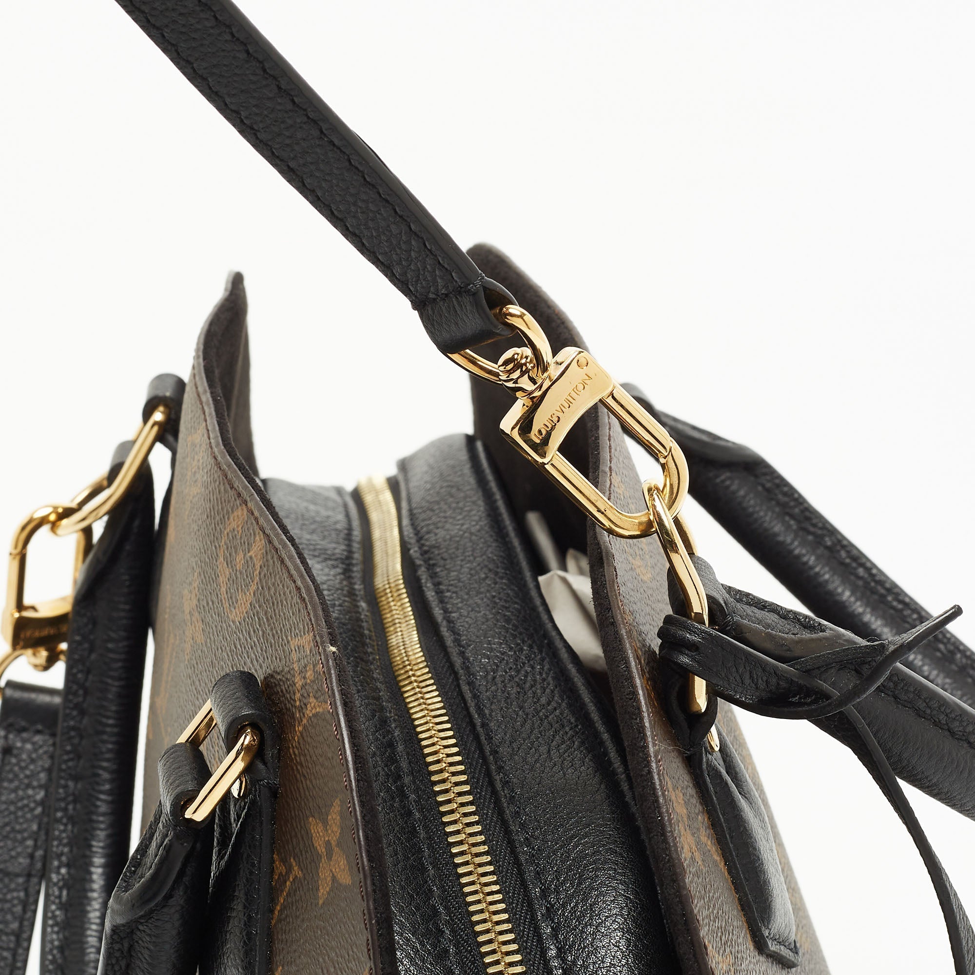 LOUIS VUITTON Brown Monogram Canvas BNB Alma Shoulder Bag