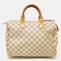 LOUIS VUITTON Damier Azur Canvas Speedy 30 Bag