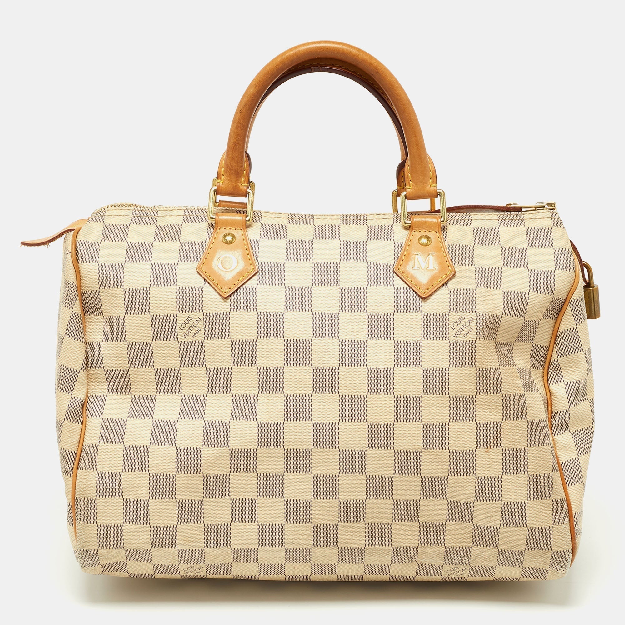 LOUIS VUITTON Damier Azur Canvas Speedy 30 Bag