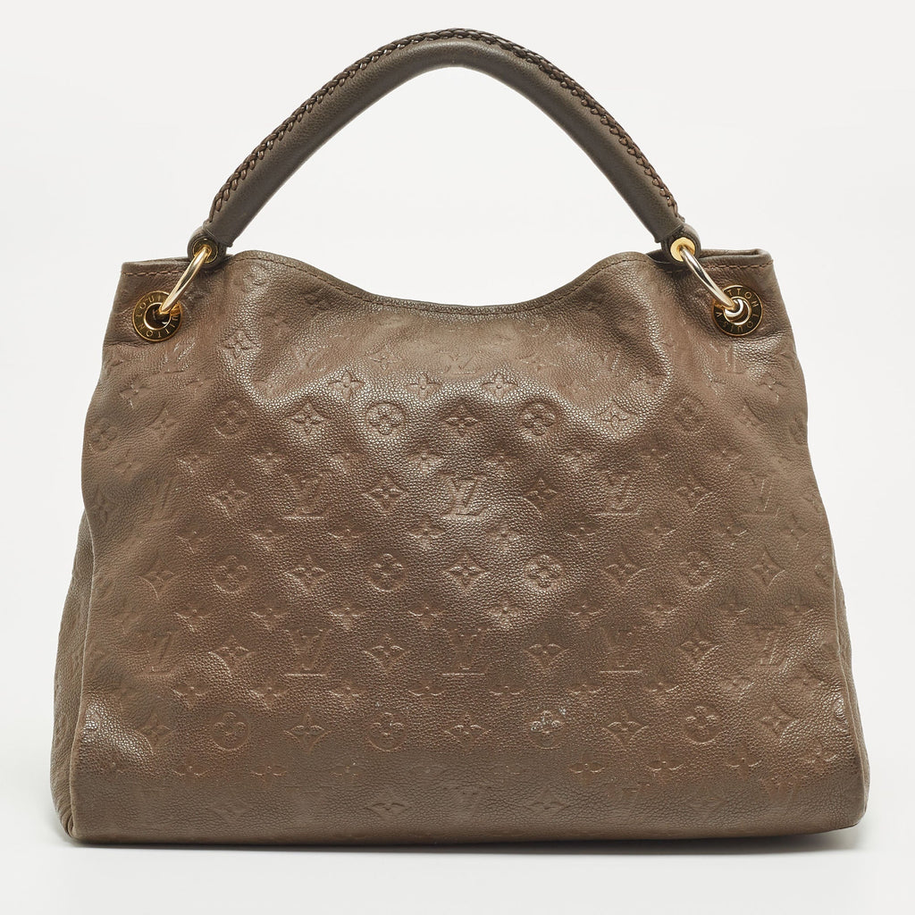 LOUIS VUITTON Terre Monogram Empreinte Leather Artsy MM Bag