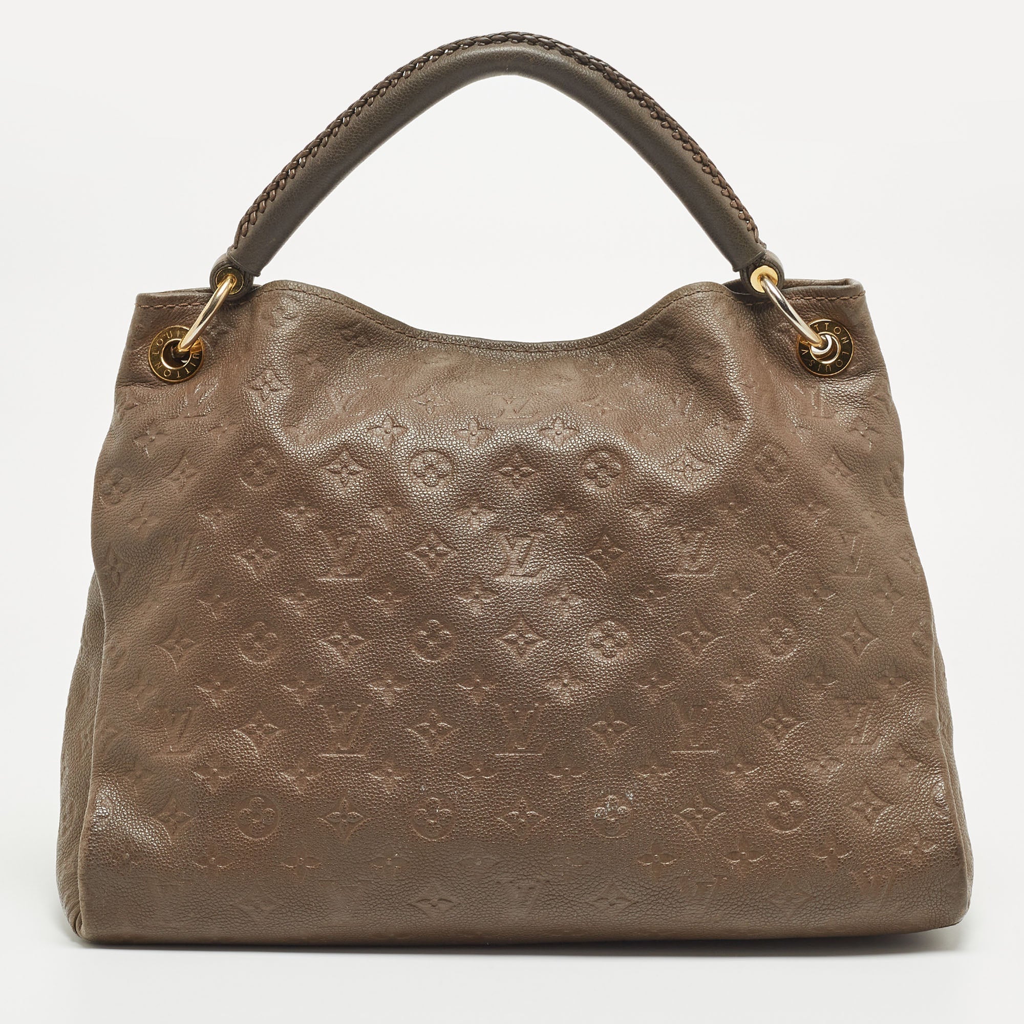 LOUIS VUITTON Terre Monogram Empreinte Leather Artsy MM Bag