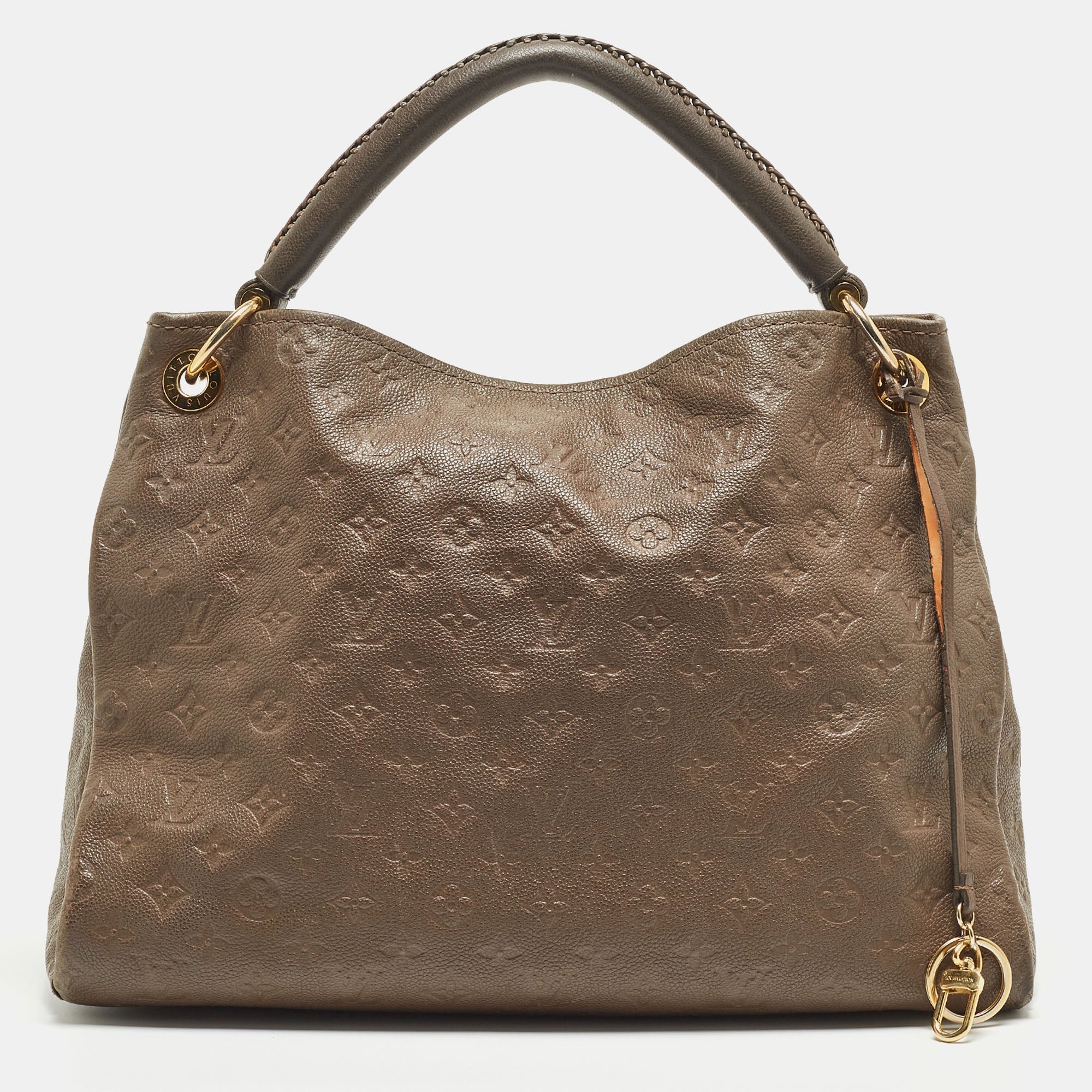 LOUIS VUITTON Terre Monogram Empreinte Leather Artsy MM Bag