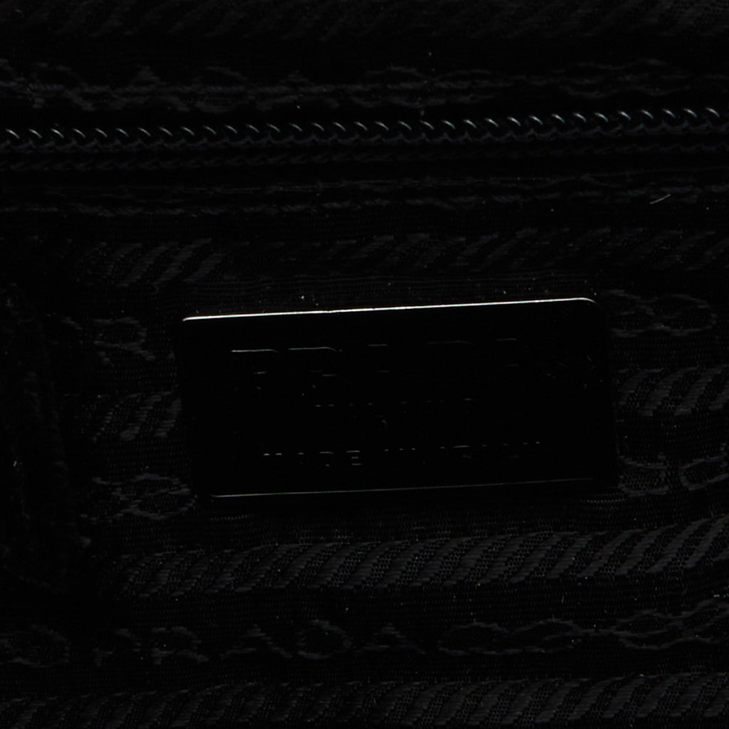 PRADA Black Velvet Frame Satchel