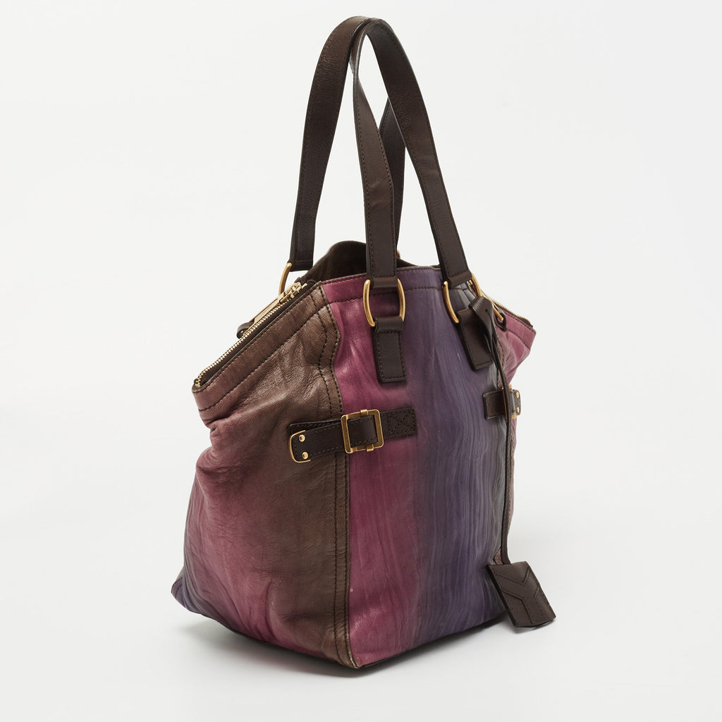Saint Laurent Multicolor Leather Downtown Tote