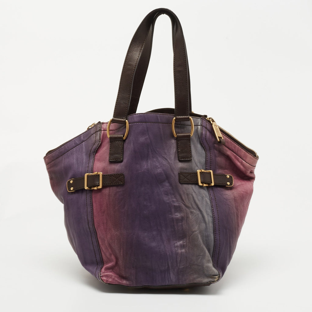 Saint Laurent Multicolor Leather Downtown Tote