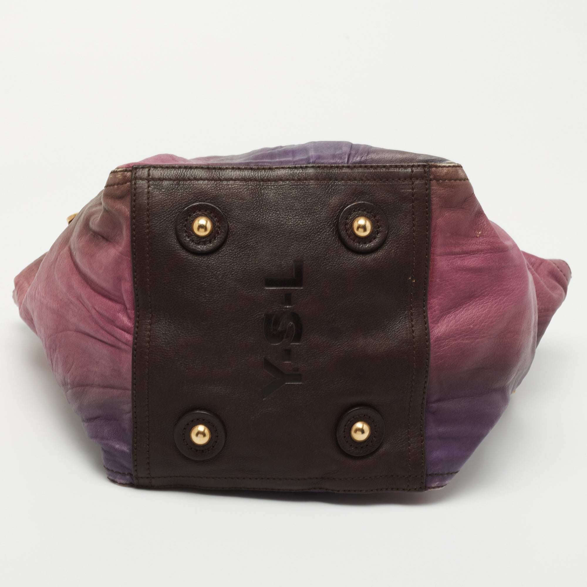 Saint Laurent Multicolor Leather Downtown Tote