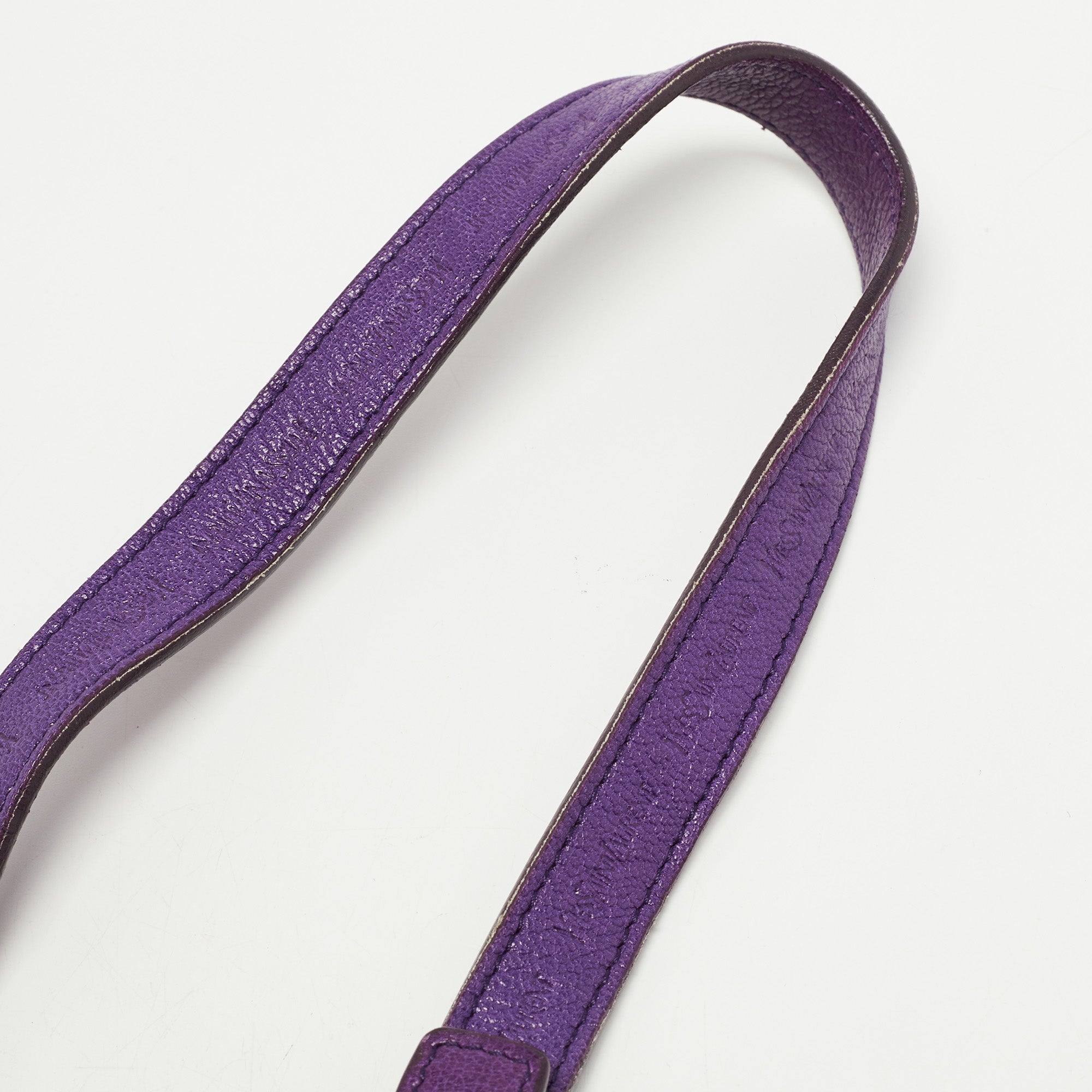 Saint Laurent Purple Fringed Suede And Leather Shoulder Bag