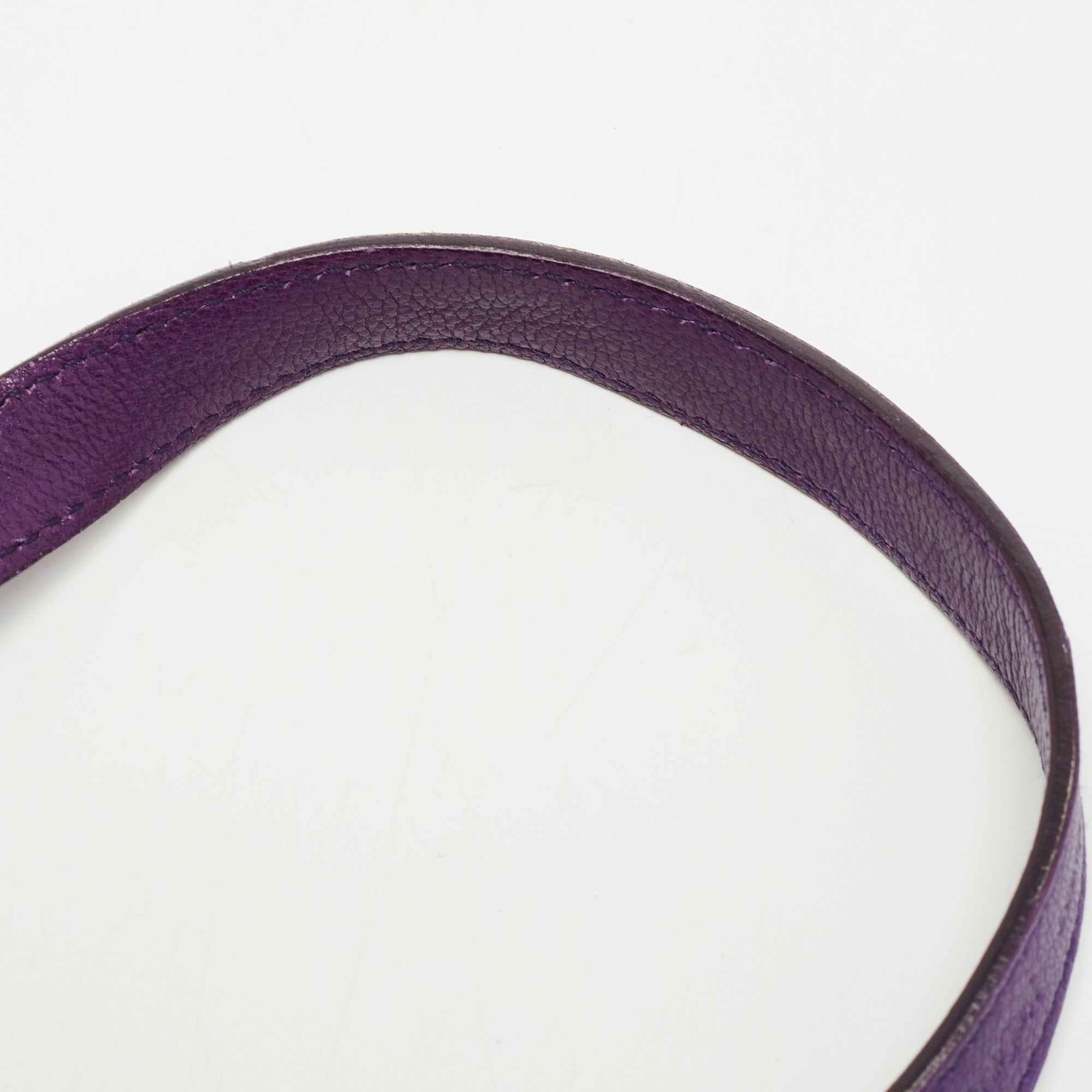 Saint Laurent Purple Fringed Suede And Leather Shoulder Bag