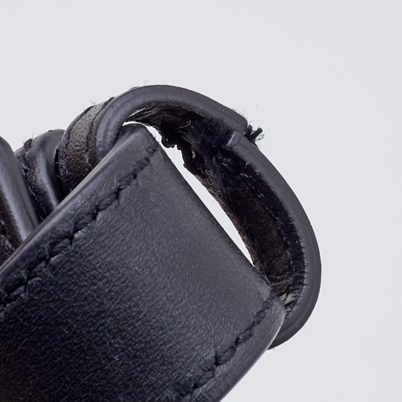 Saint Laurent Black Studded Leather Emmanuelle Bucket Bag