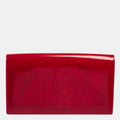 YVES SAINT LAURENT Pink Patent Leather Belle De Jour Flap Clutch