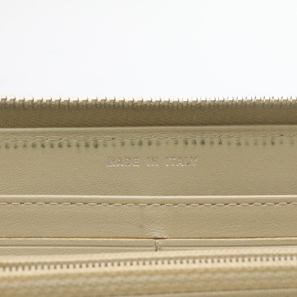 CHANEL Matelasse Long Wallet Enamel Gray CC  34534