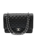Chanel Black Caviar Double Flap Maxi w/ Gold Hardware