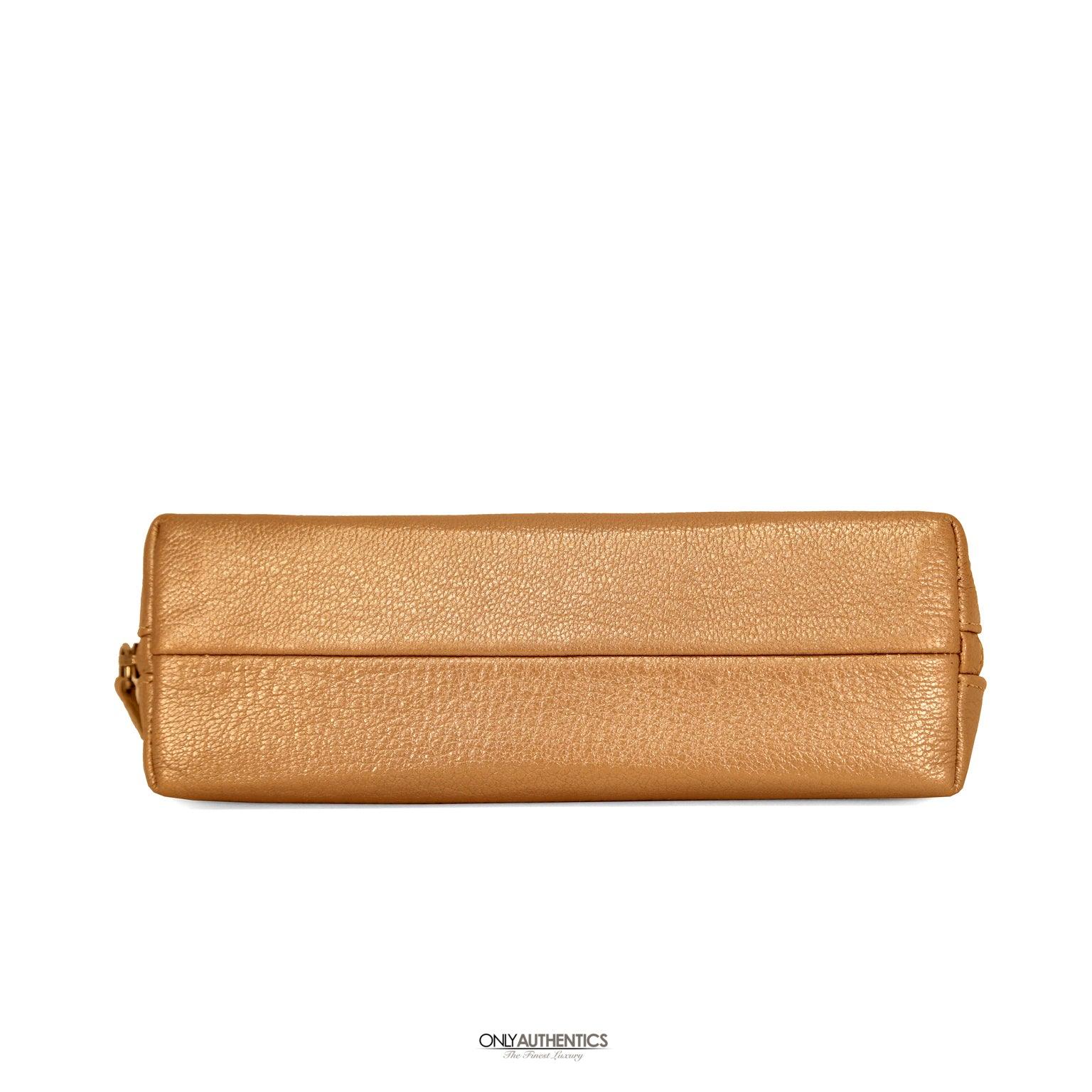 Chanel Rose Gold Leather Pouch