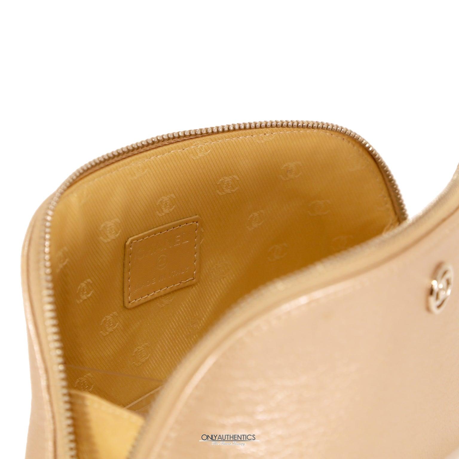 Chanel Rose Gold Leather Pouch
