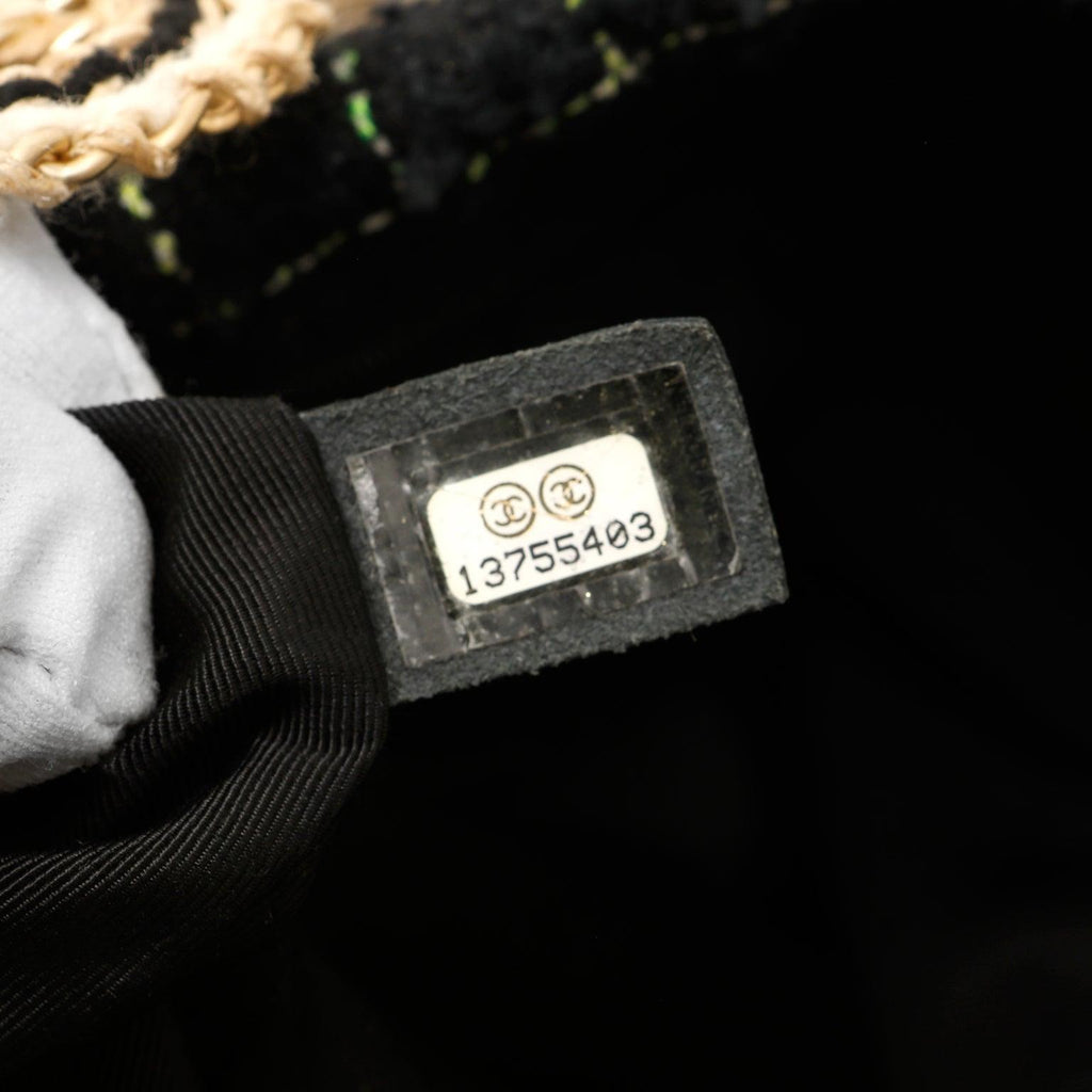 Chanel Coco Country Seagrass Camellia Large Bag
