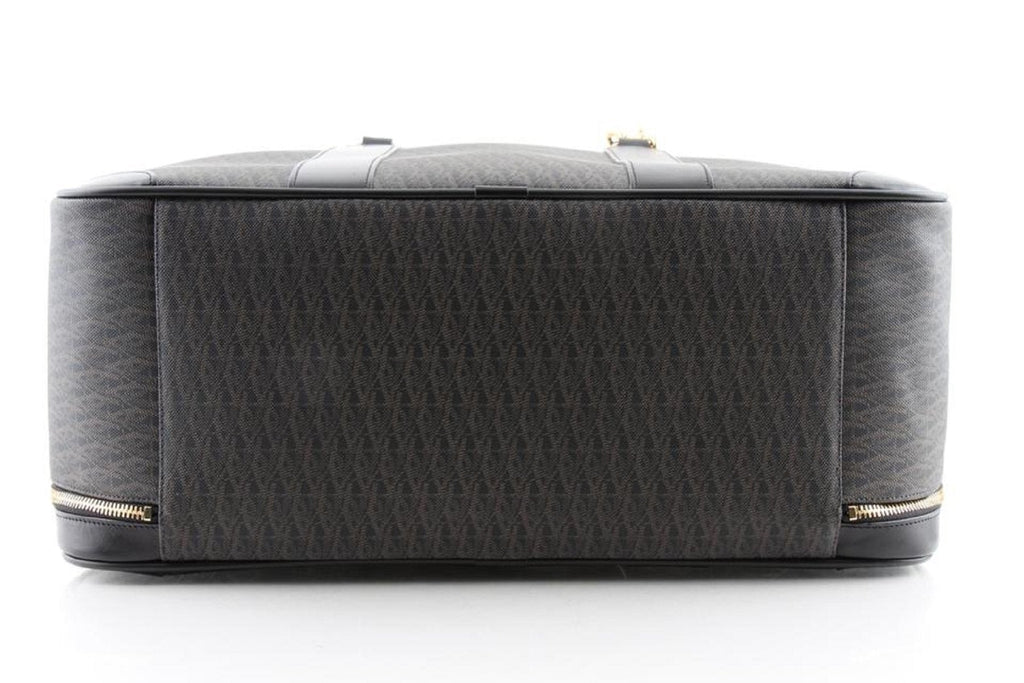 Saint Laurent Toile Classic Monogram 24 Hr Logo Briefcase Luggage