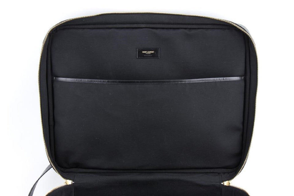Saint Laurent Toile Classic Monogram 24 Hr Logo Briefcase Luggage